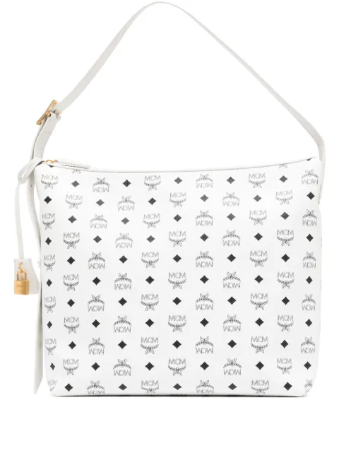 MCM large Aren Visetos-print leather shoulder bag