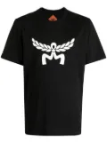 MCM Laurel logo-print organic-cotton T-shirt - Black