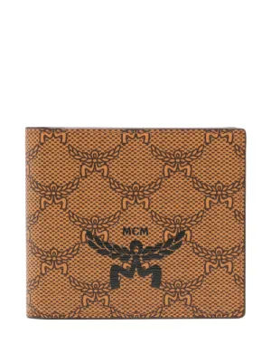 MCM Visetos 二つ折り財布 | ブラウン | FARFETCH JP