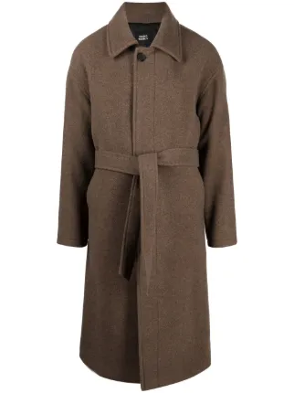 STUDIO TOMBOY belted-waist single-breasted Coat - Farfetch 