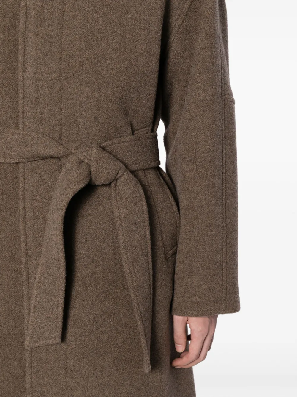 STUDIO TOMBOY belted-waist single-breasted Coat - Farfetch 