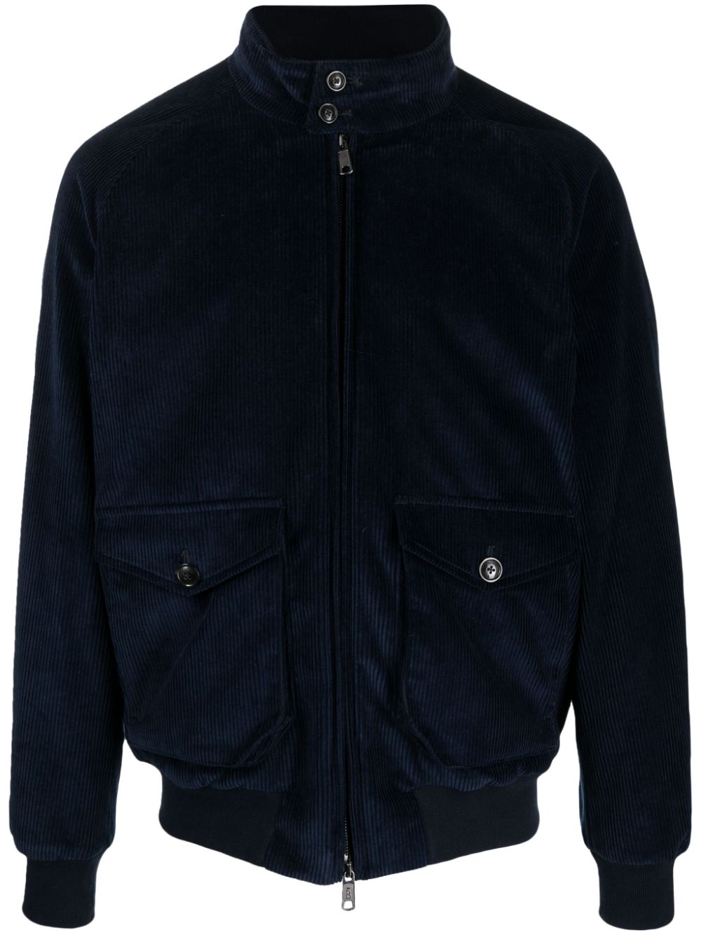 Baracuta Ribfluwelen bomberjack Blauw