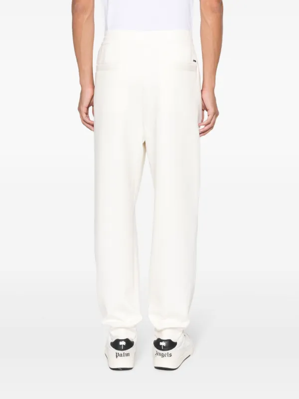 Emporio Armani logo plaque Cotton Track Pants Farfetch