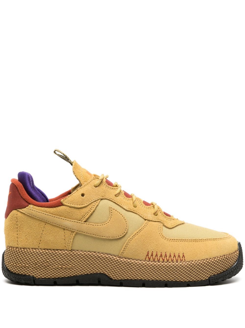 Shop Nike Air Force 1 Wild Sneakers In Wheat Gold/rugged Orange