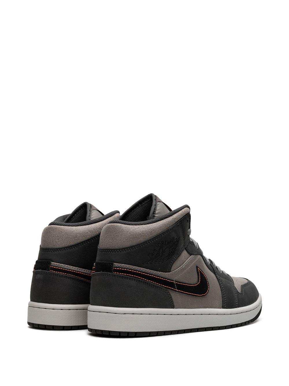Shop Jordan Air  1 Mid Se "night Stadium" Sneakers In Grey