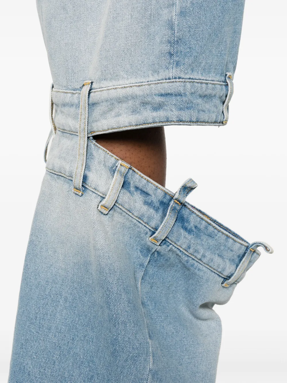 The Attico Jeans met wijde pijpen Blauw