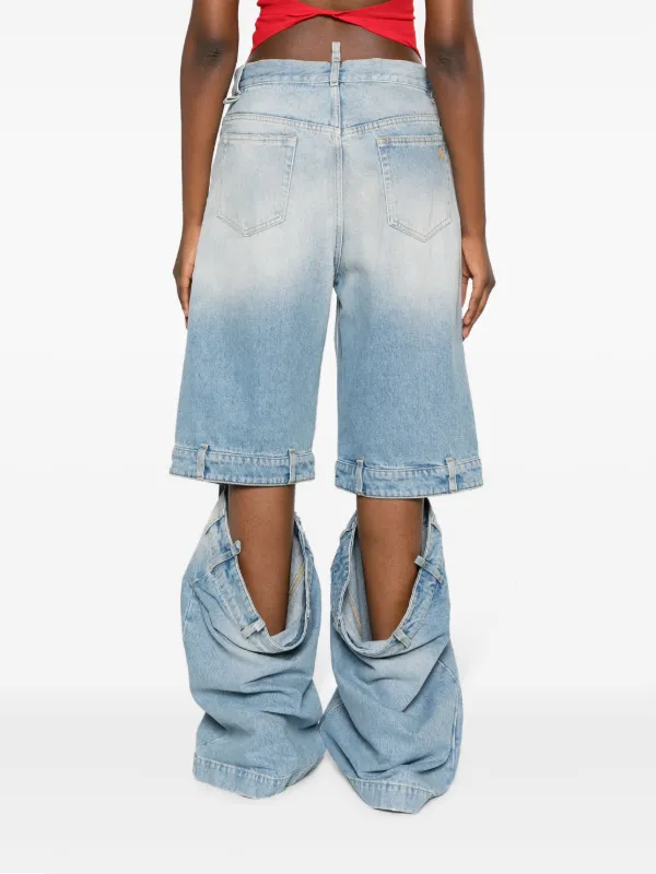 The Attico Ashton mid-rise wide-leg Jeans | Blue | FARFETCH