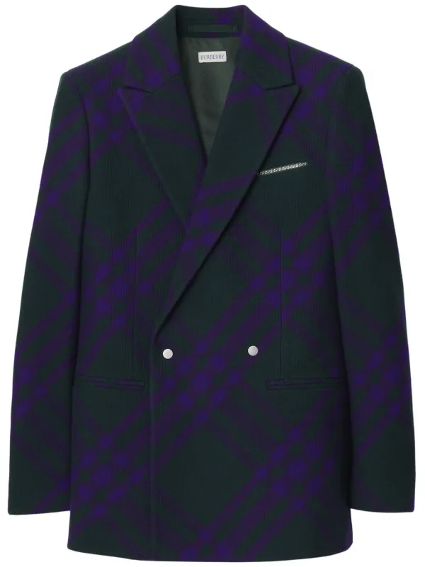 burberry print blazer