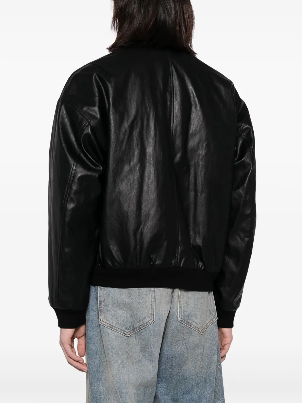 STUDIO TOMBOY straight-point Collar faux-leather Bomber Jacket - Farfetch