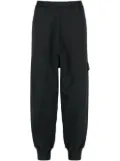 Stone Island Compass-patch cotton track pants - Black