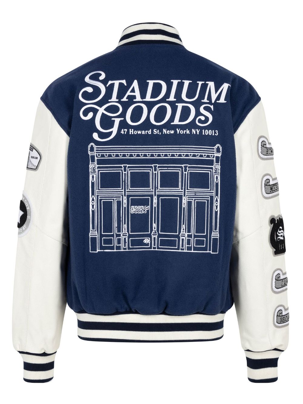 STADIUM GOODS® "NYC" wool varsity jacket - Blauw