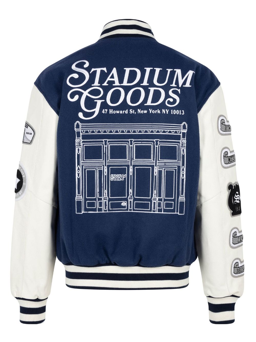 STADIUM GOODS Wollen bomberjack Blauw