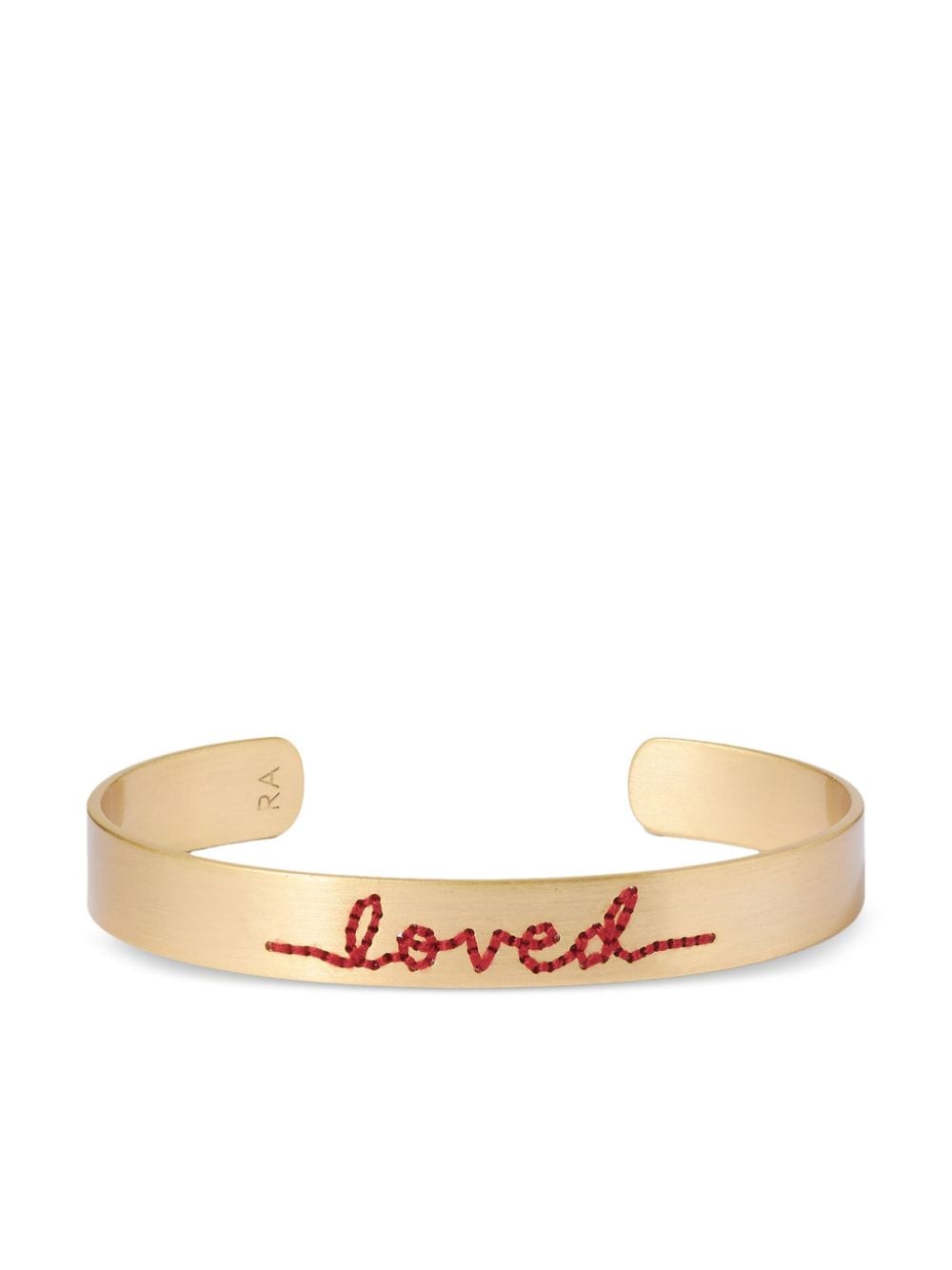 Roxanne Assoulin Loved Stitched cuff bracelet - Gold