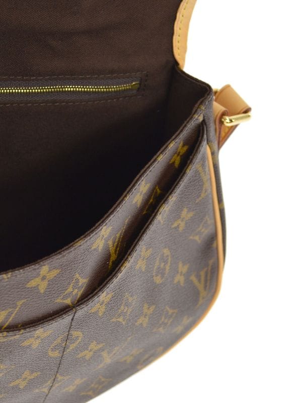 LOUIS VUITTON Louis Vuitton Menilmontant PM Monogram Shoulder Bag Brown  Women's M40474