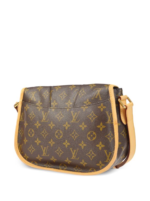 Louis Vuitton Menilmontant Brown Canvas Shoulder Bag (Pre-Owned