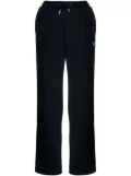 MCM Essential logo-embroidered terry track pants - Blue