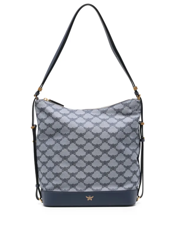 Mcm brand logo outlet shoulder bag