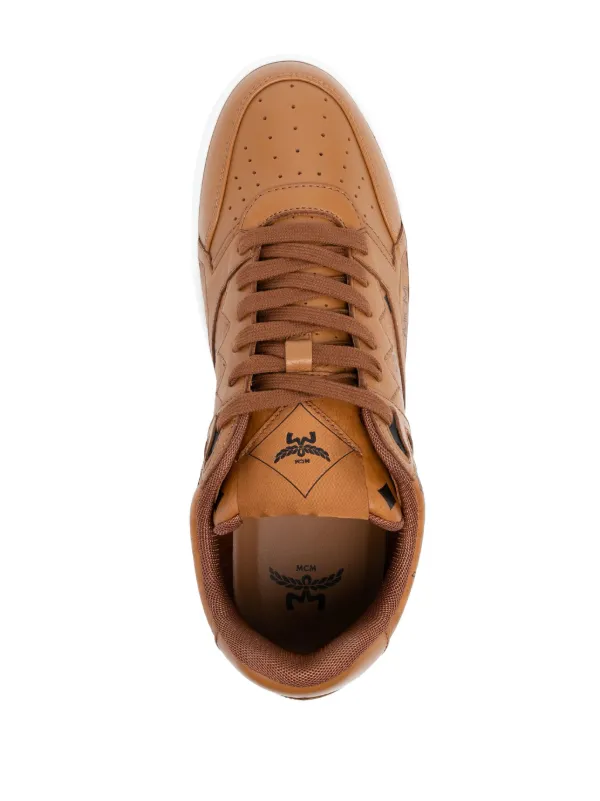 MCM Neo Terrain Canvas Sneakers Brown FARFETCH TR