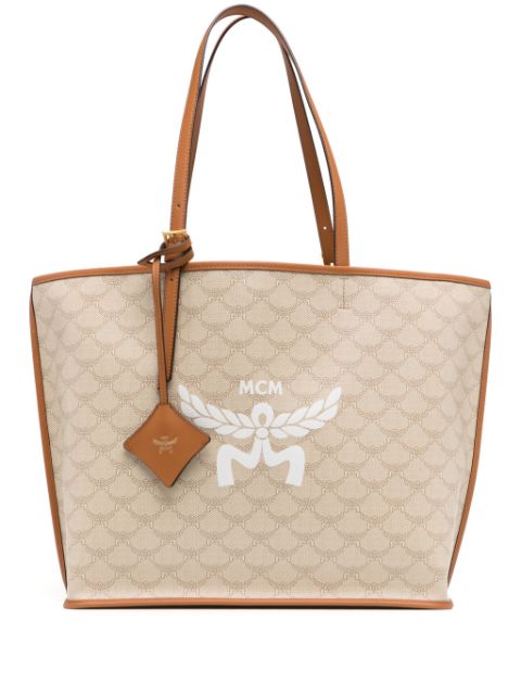 MCM medium Himmel Lauretos leather tote bag