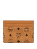 MCM mini Aren Visetos cardholder - Brown