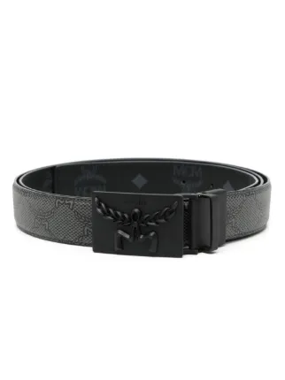 mcm leather belt
