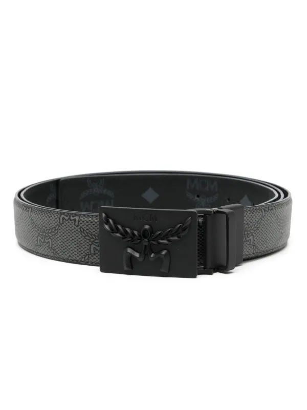 Mcm leather belt hot sale