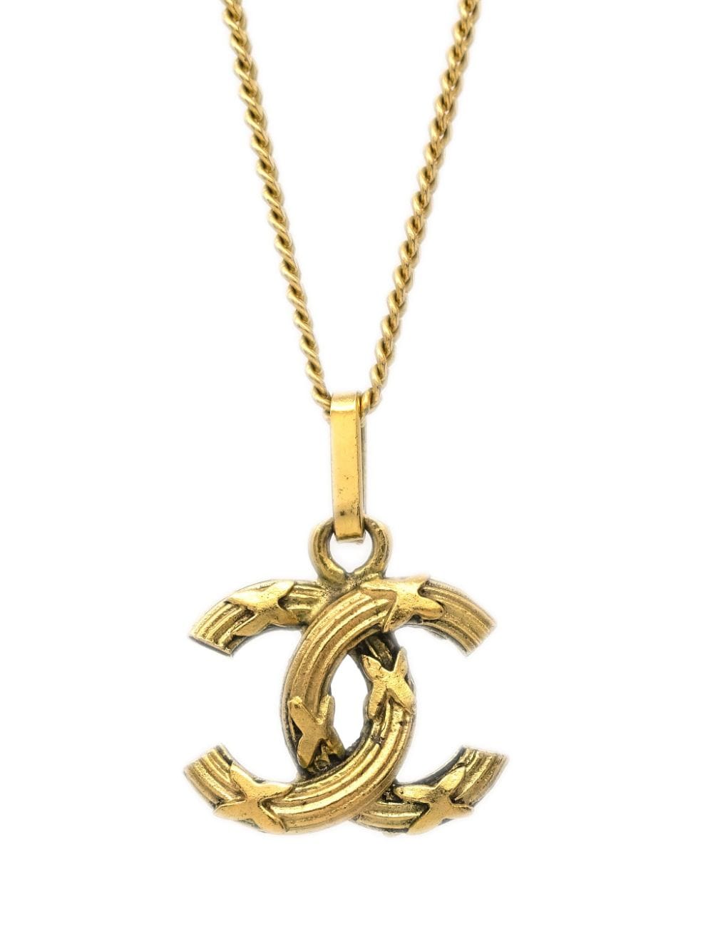 CHANEL Pre-Owned 1990-2000s CC chain necklace - Oro