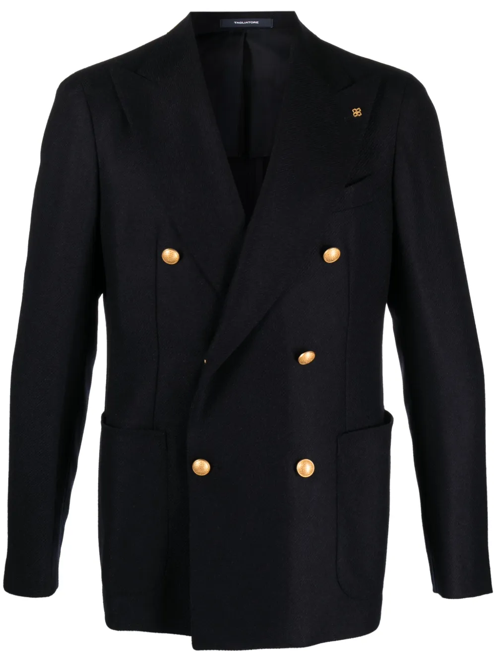 Tagliatore Blazer met dubbele rij knopen en puntige revers Blauw