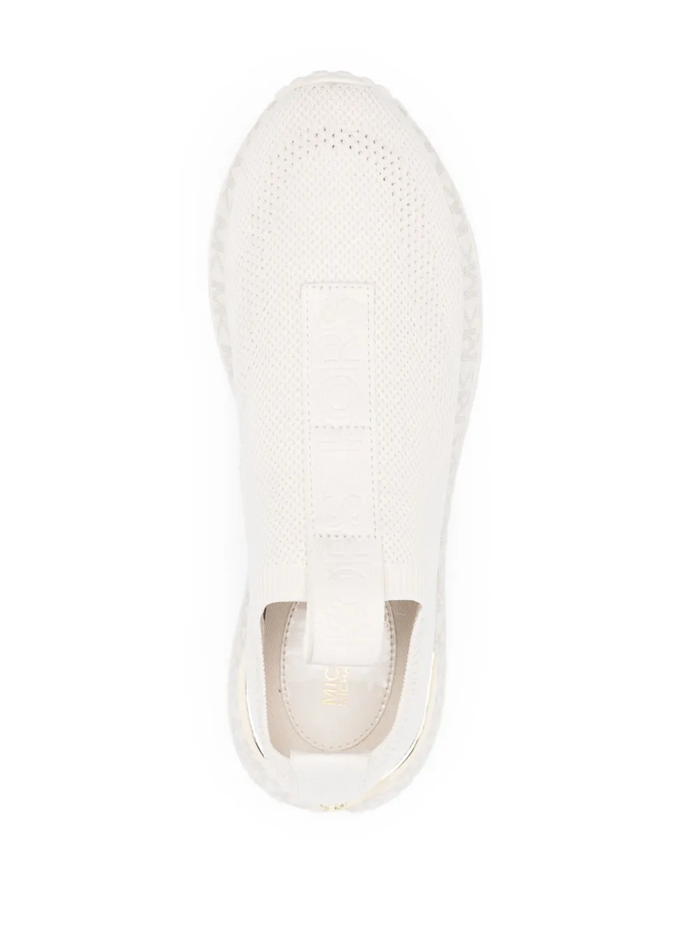 Shop Michael Michael Kors Bodie Knitted Slip-on Sneakers In Nude