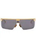 Balmain Eyewear Major oversize-frame sunglasses - Gold
