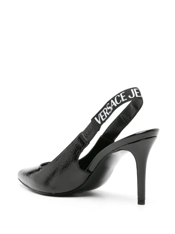 Versace Jeans Couture Scarlett 90mm Slingback Pumps Black