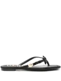 Versace Jeans Couture Millie bow-detail slides - Black