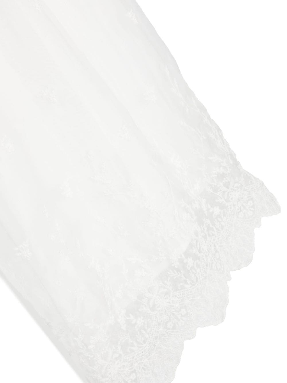 Shop Jesurum Baby Lace-detail Long Dress In White