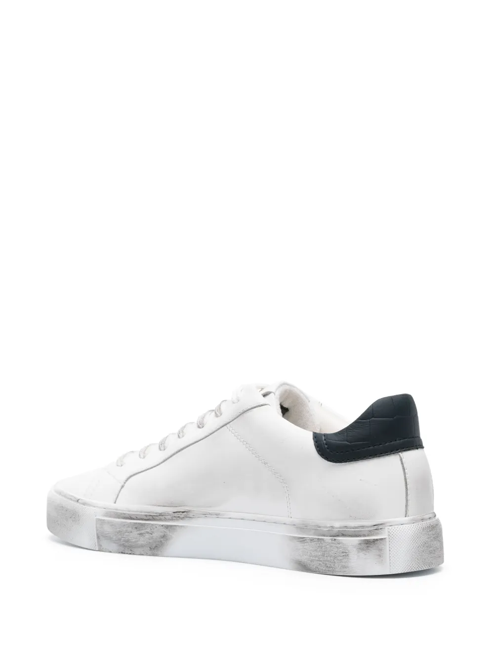 Hide & Jack Essence Sky Distressed Sneakers In White