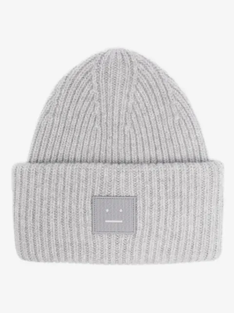 Acne Studios écharpe en laine à logo appliqué