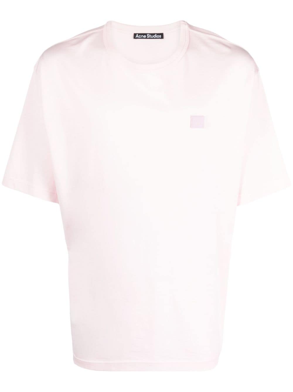 Acne Studios T-shirt met logo-applicatie Roze