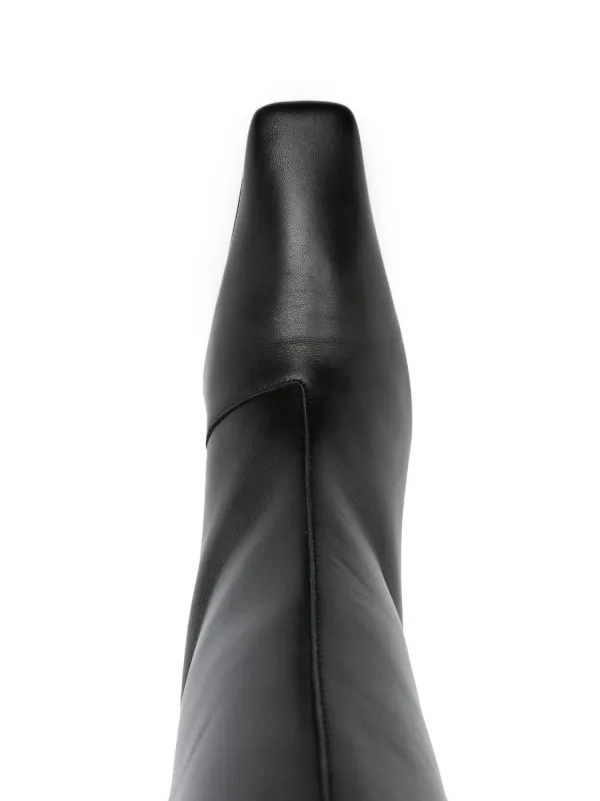 Acne Studios レザーロングブーツ | ブラック | FARFETCH JP