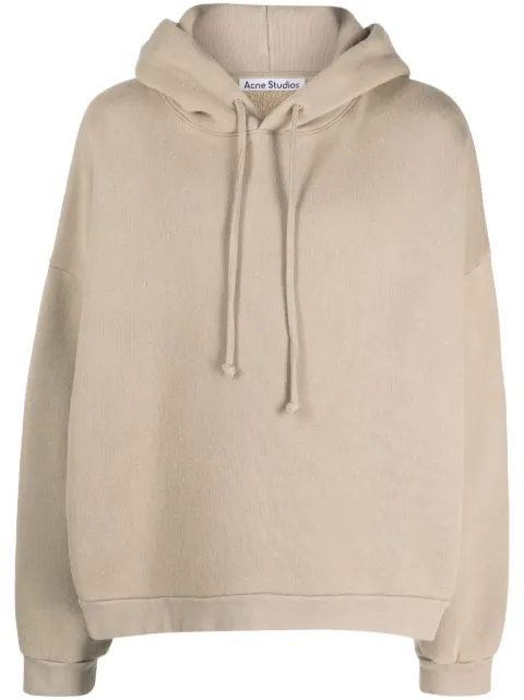 Acne Studios logo-print cotton hoodie