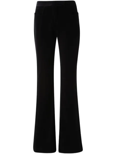 TOM FORD pantalones de terciopelo con tiro alto