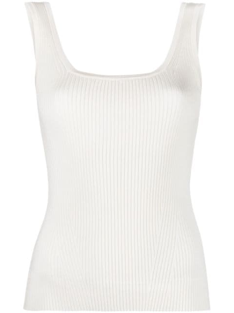 ZIMMERMANN round-neck ribbed-knit tank top