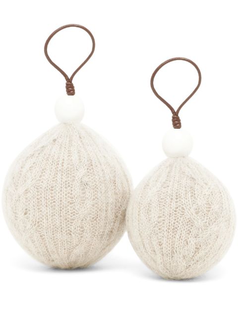 Brunello Cucinelli crochet christmas balls Men