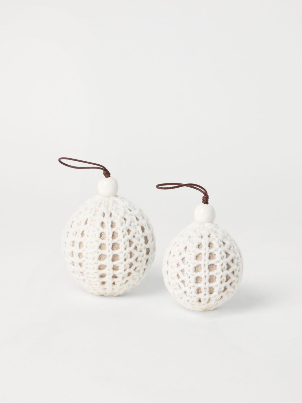 Brunello Cucinelli crochet christmas balls Men