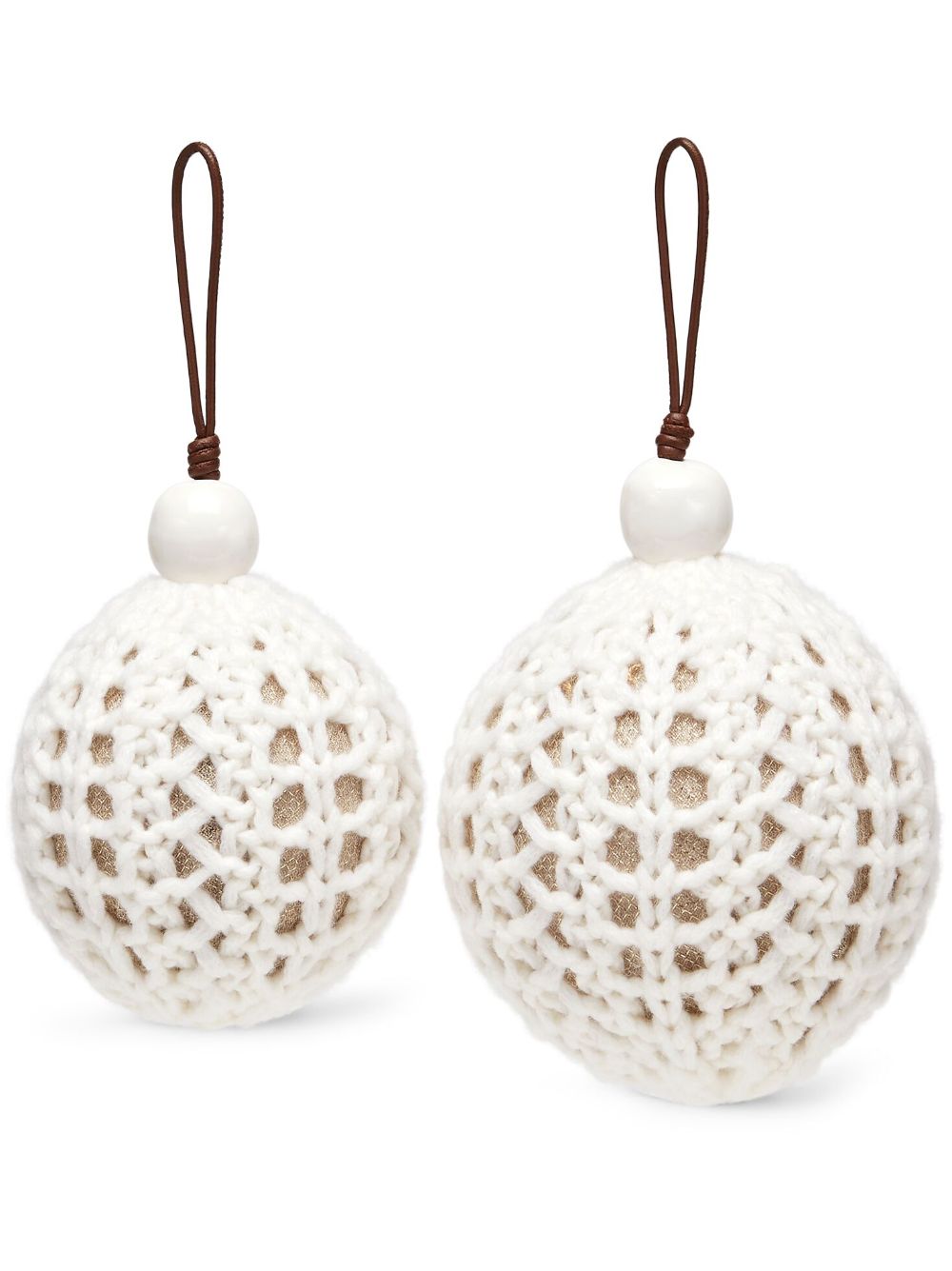 Brunello Cucinelli crochet christmas balls Men