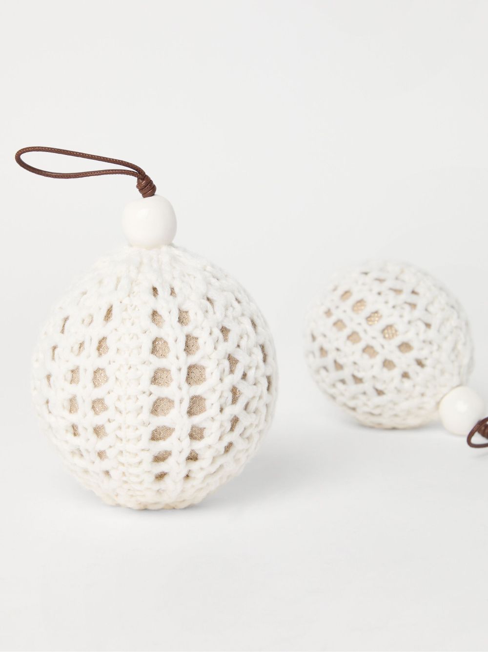 Brunello Cucinelli crochet christmas balls Men