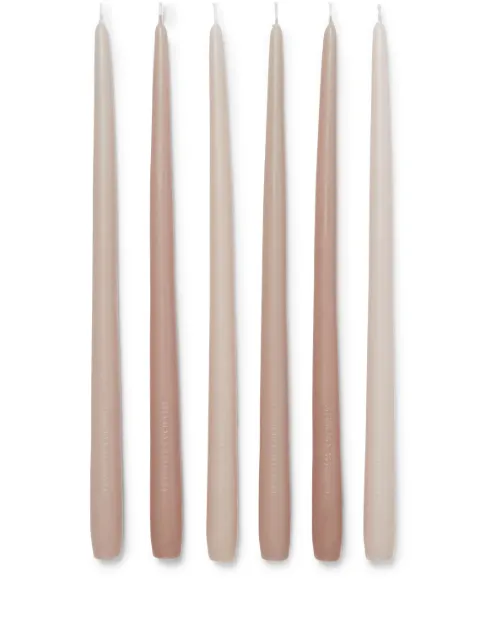 Brunello Cucinelli logo-debossed candles (set of six)