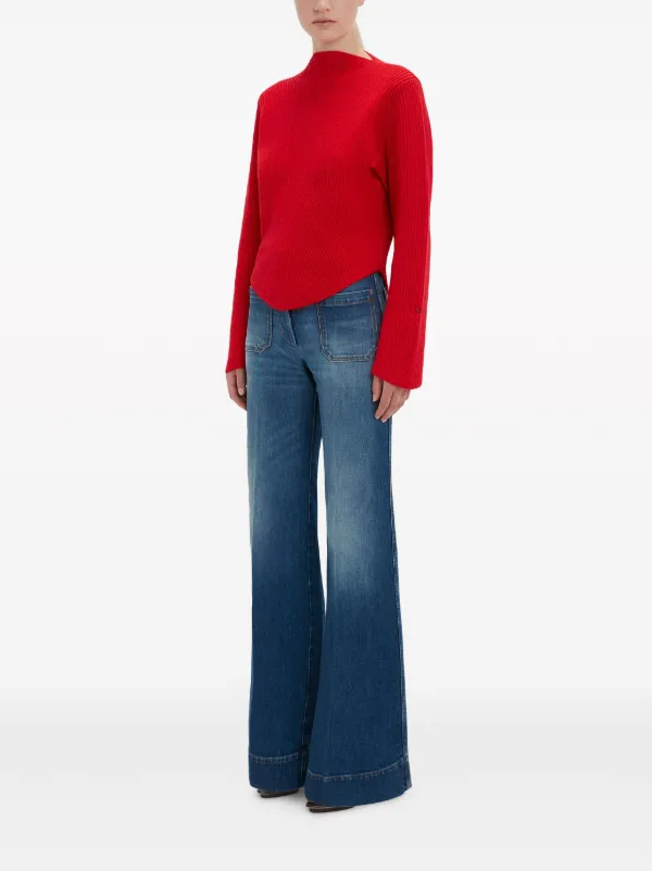 Tシャツ・カットソー VICTORIA BECKHAM Women Tunic Tops 1222KTP003534A RED Victoria Beckham T-shirts for Women | Online Sale up to 58