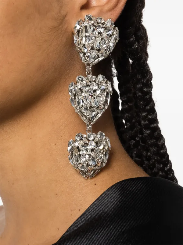 Alessandra rich earrings heart outlet