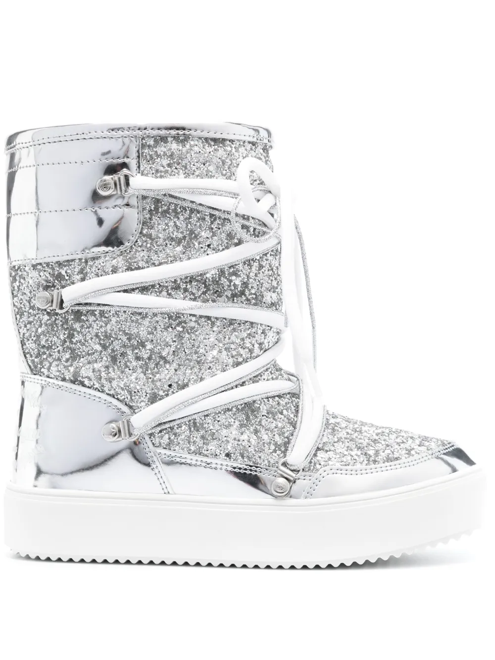Chiara Ferragni glitter snow boots | Silver | Image 1
