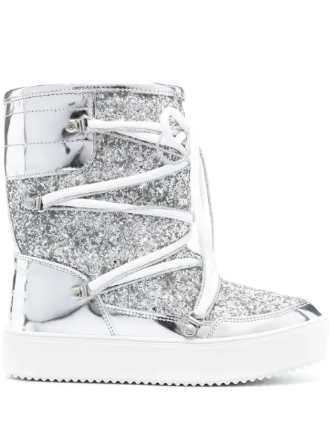 Chiara Ferragni glitter snow boots