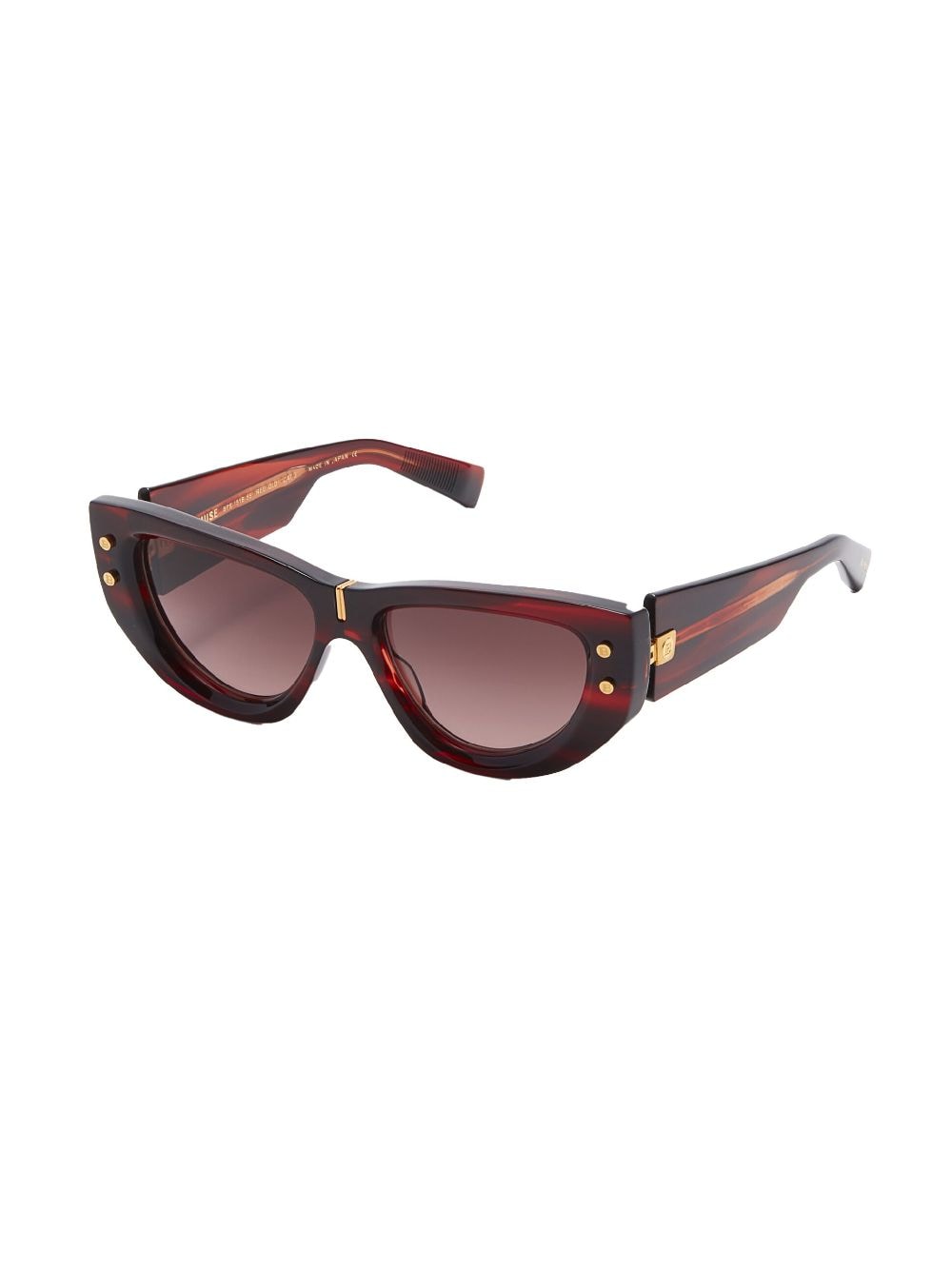 Shop Balmain Eyewear B-muse Cat-eye Frame Sunglasses In 褐色